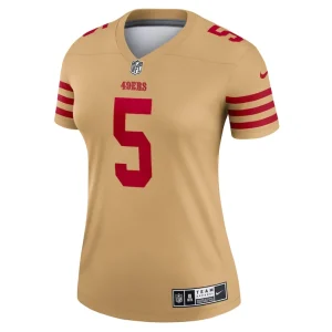 Trey lance san francisco 49ers nike womens inverted legend player performance top Gold M