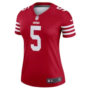 Trey lance san francisco 49ers nike womens legend player performance top Scarlet M