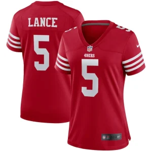 Trey lance san francisco 49ers nike womens player jersey Scarlet