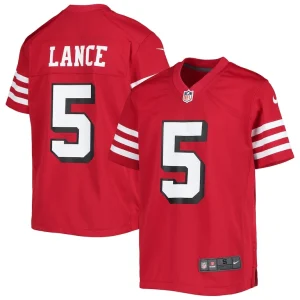 Trey lance san francisco 49ers nike youth game jersey Scarlet