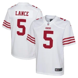 Trey lance san francisco 49ers nike youth game jersey White