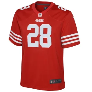 Trey sermon san francisco 49ers nike youth game jersey Scarlet Yth M