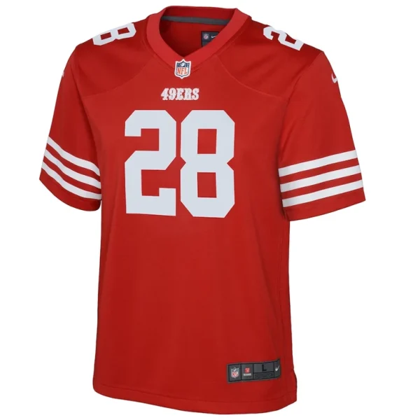 Trey sermon san francisco 49ers nike youth game jersey Scarlet Yth M