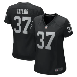 Trey taylor las vegas raiders nike womens game jersey Black