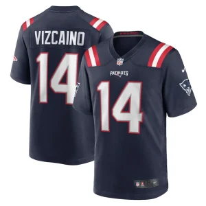 Tristan vizcaino new england patriots nike home game player jersey Navy