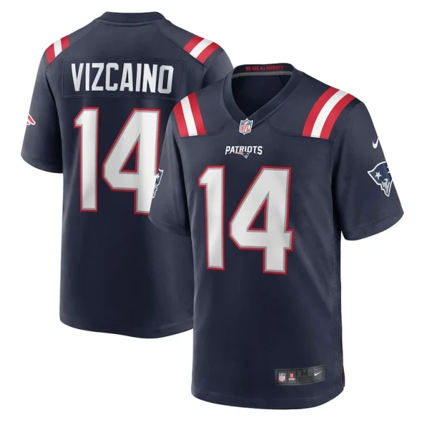 Tristan vizcaino new england patriots nike home game player jersey Navy