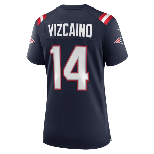 Tristan vizcaino new england patriots nike womens home game player jersey Navy L