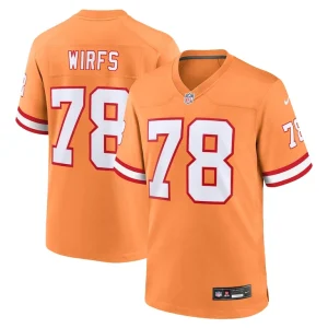 Tristan wirfs tampa bay buccaneers nike throwback game jersey Orange