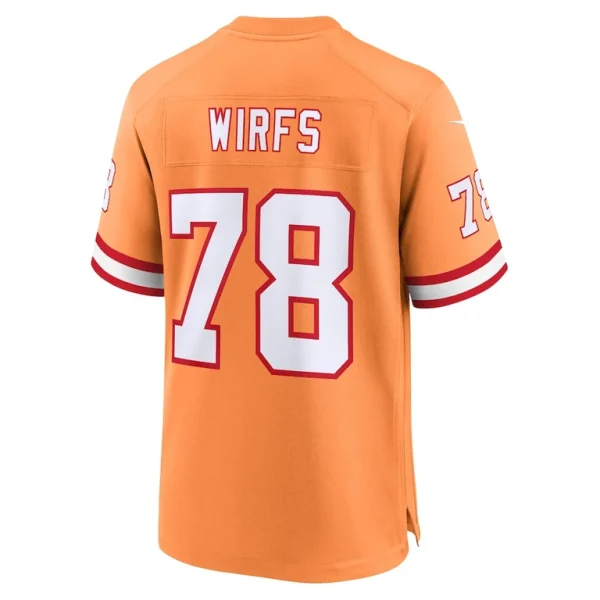 Tristan wirfs tampa bay buccaneers nike throwback game jersey Orange L
