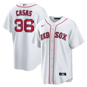Triston casas boston red sox nike home replica jersey White