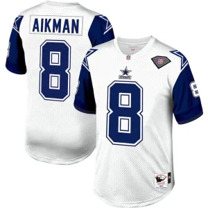 Troy aikman dallas cowboys 1994 mitchell ness authentic throwback retired player jersey White