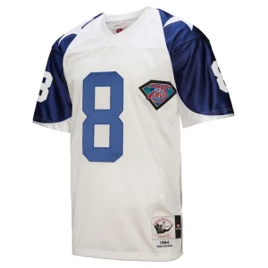 Troy aikman dallas cowboys 1994 mitchell ness authentic throwback retired player jersey White 40