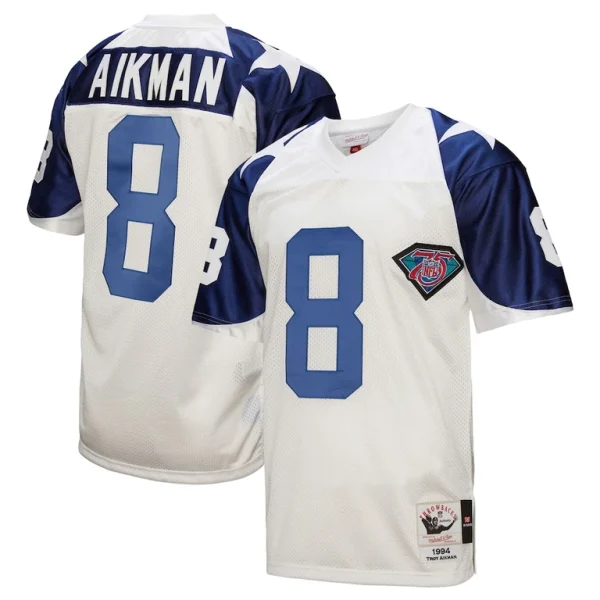 Troy aikman dallas cowboys 1994 mitchell ness authentic throwback retired player jersey White