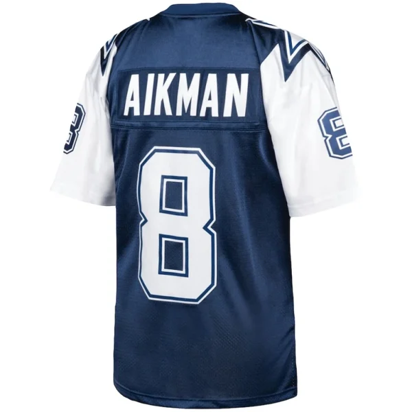 Troy aikman dallas cowboys 1995 mitchell ness authentic throwback retired player jersey Navy 44