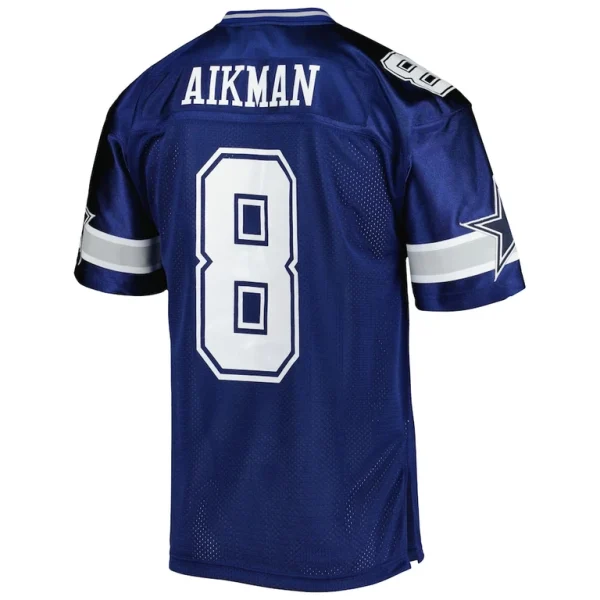 Troy aikman dallas cowboys 1996 mitchell ness authentic throwback retired player jersey Navy 44