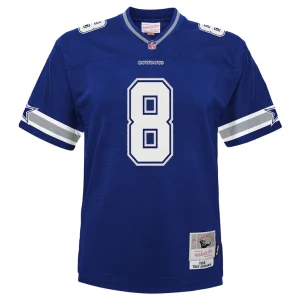 Troy aikman dallas cowboys mitchell ness infant 1996 retired legacy jersey Navy 18 MO