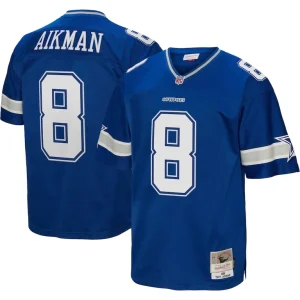 Troy aikman dallas cowboys mitchell ness legacy replica jersey Royal