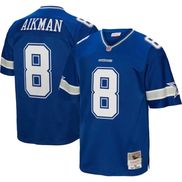 Troy aikman dallas cowboys mitchell ness legacy replica jersey Royal