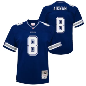 Troy aikman dallas cowboys mitchell ness youth 1996 legacy jersey Navy