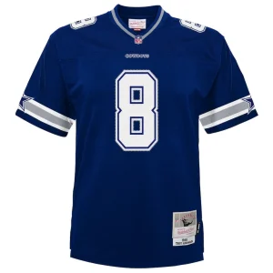 Troy aikman dallas cowboys mitchell ness youth 1996 legacy jersey Navy Yth M