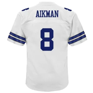 Troy aikman dallas cowboys mitchell ness youth retired player legacy jersey White Yth L