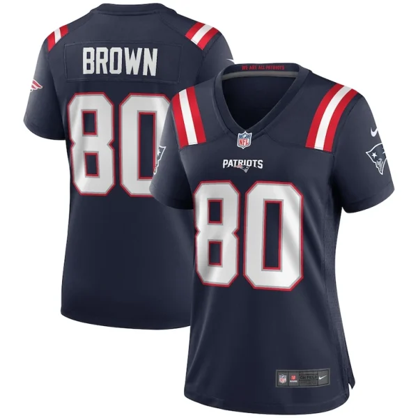 Troy brown new england patriots nike womens game retired player jersey Navy