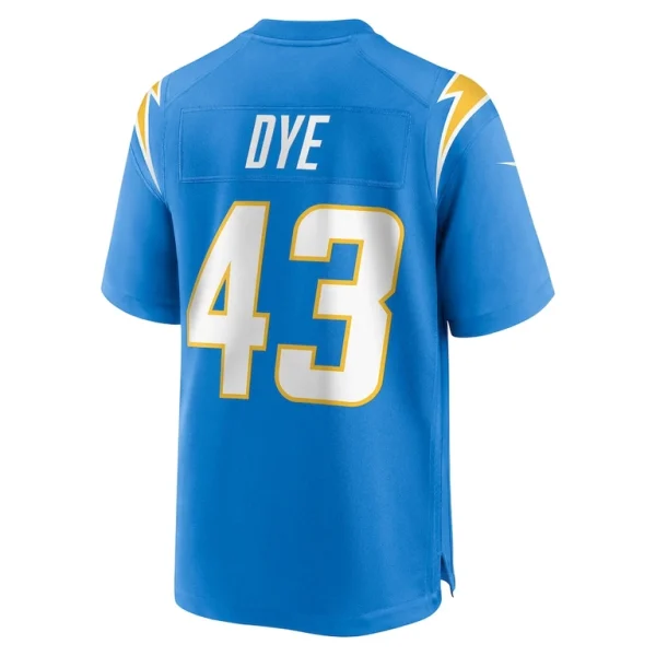 Troy dye los angeles chargers nike game jersey Powder blue L
