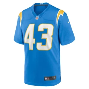 Troy dye los angeles chargers nike game jersey Powder blue M