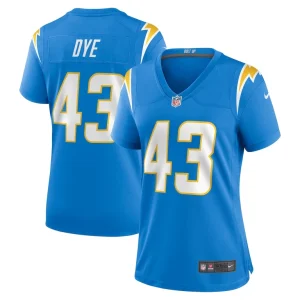 Troy dye los angeles chargers nike womens game jersey Powder blue
