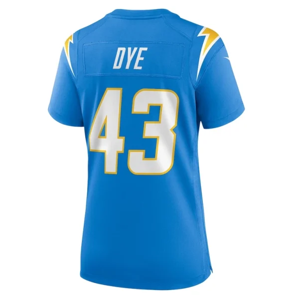 Troy dye los angeles chargers nike womens game jersey Powder blue L