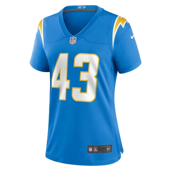 Troy dye los angeles chargers nike womens game jersey Powder blue M