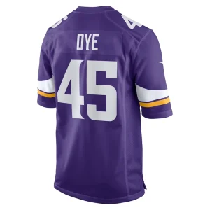 Troy dye minnesota vikings nike game jersey Purple L