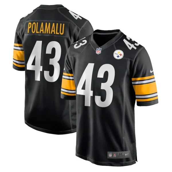 Troy polamalu pittsburgh steelers nike retired player game jersey Black