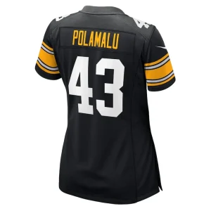 Troy polamalu pittsburgh steelers nike womens retired player jersey Black L