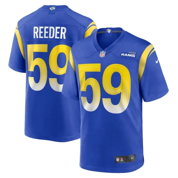 Troy reeder los angeles rams nike team game jersey Royal