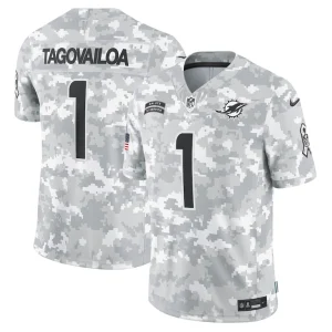 Tua tagovailoa miami dolphins nike 2024 salute to service limited jersey Arctic camo