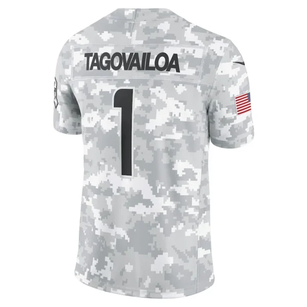 Tua tagovailoa miami dolphins nike 2024 salute to service limited jersey Arctic camo L