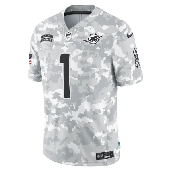 Tua tagovailoa miami dolphins nike 2024 salute to service limited jersey Arctic camo M