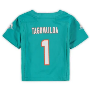 Tua tagovailoa miami dolphins nike infant game jersey Aqua 24 MO