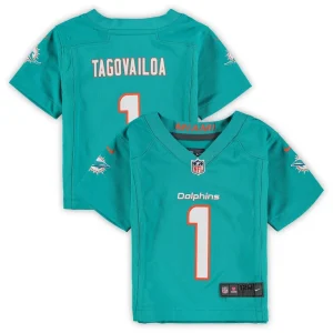 Tua tagovailoa miami dolphins nike infant game jersey Aqua