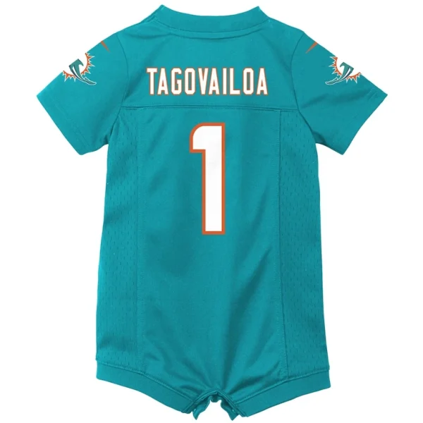 Tua tagovailoa miami dolphins nike newborn infant game romper jersey Aqua 6 9 MO