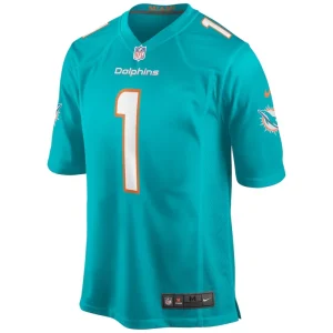 Tua tagovailoa miami dolphins nike player game jersey Aqua M