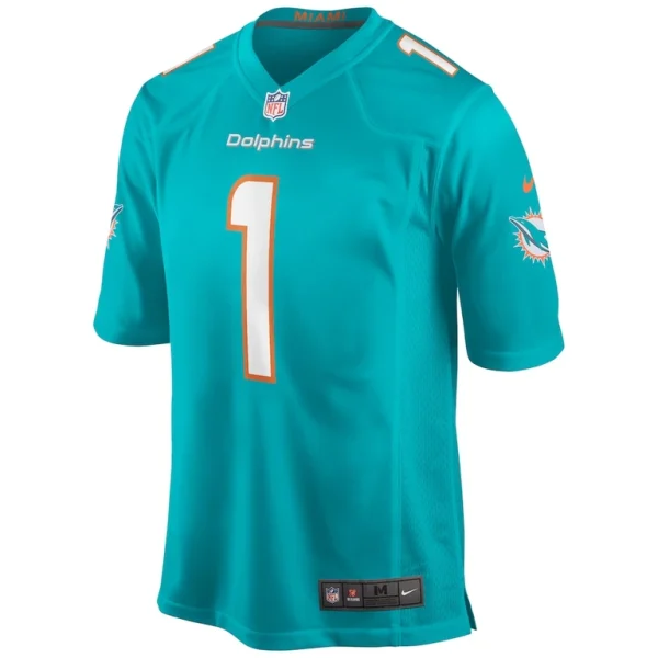 Tua tagovailoa miami dolphins nike player game jersey Aqua M
