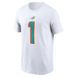 Tua tagovailoa miami dolphins nike player name number t shirt White M
