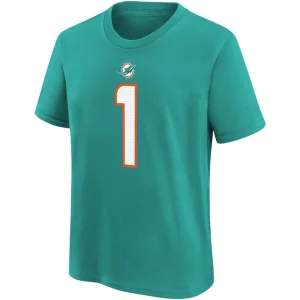 Tua tagovailoa miami dolphins nike preschool player name number t shirt Aqua 56