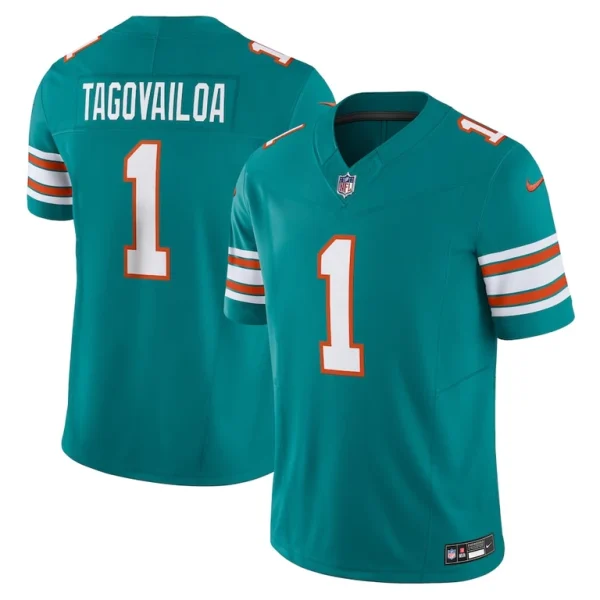 Tua tagovailoa miami dolphins nike vapor f.u.s.e. limited jersey Aqua