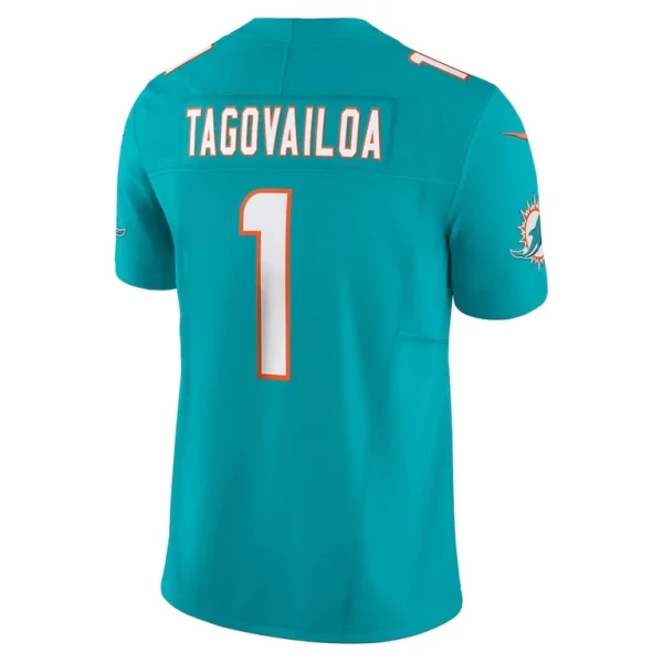 Tua tagovailoa miami dolphins nike vapor f.u.s.e. limited jersey Aqua L