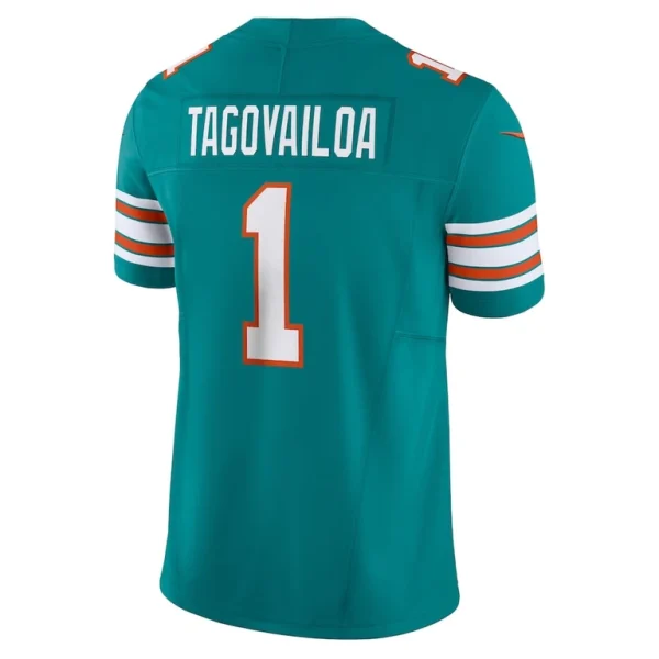 Tua tagovailoa miami dolphins nike vapor f.u.s.e. limited jersey Aqua L
