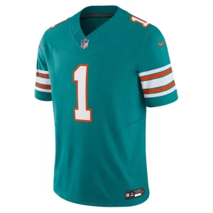 Tua tagovailoa miami dolphins nike vapor f.u.s.e. limited jersey Aqua M