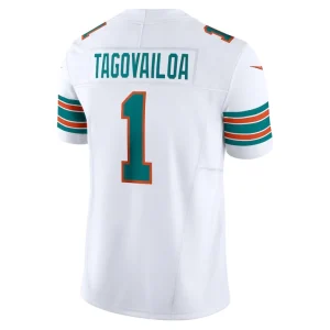 Tua tagovailoa miami dolphins nike vapor f.u.s.e. limited jersey White L